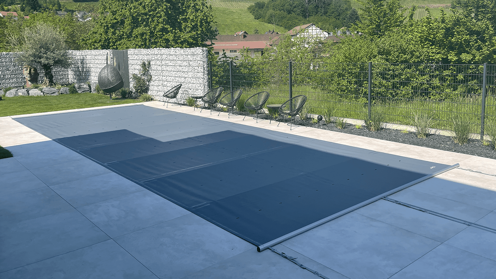 Secure swimming pool cover
